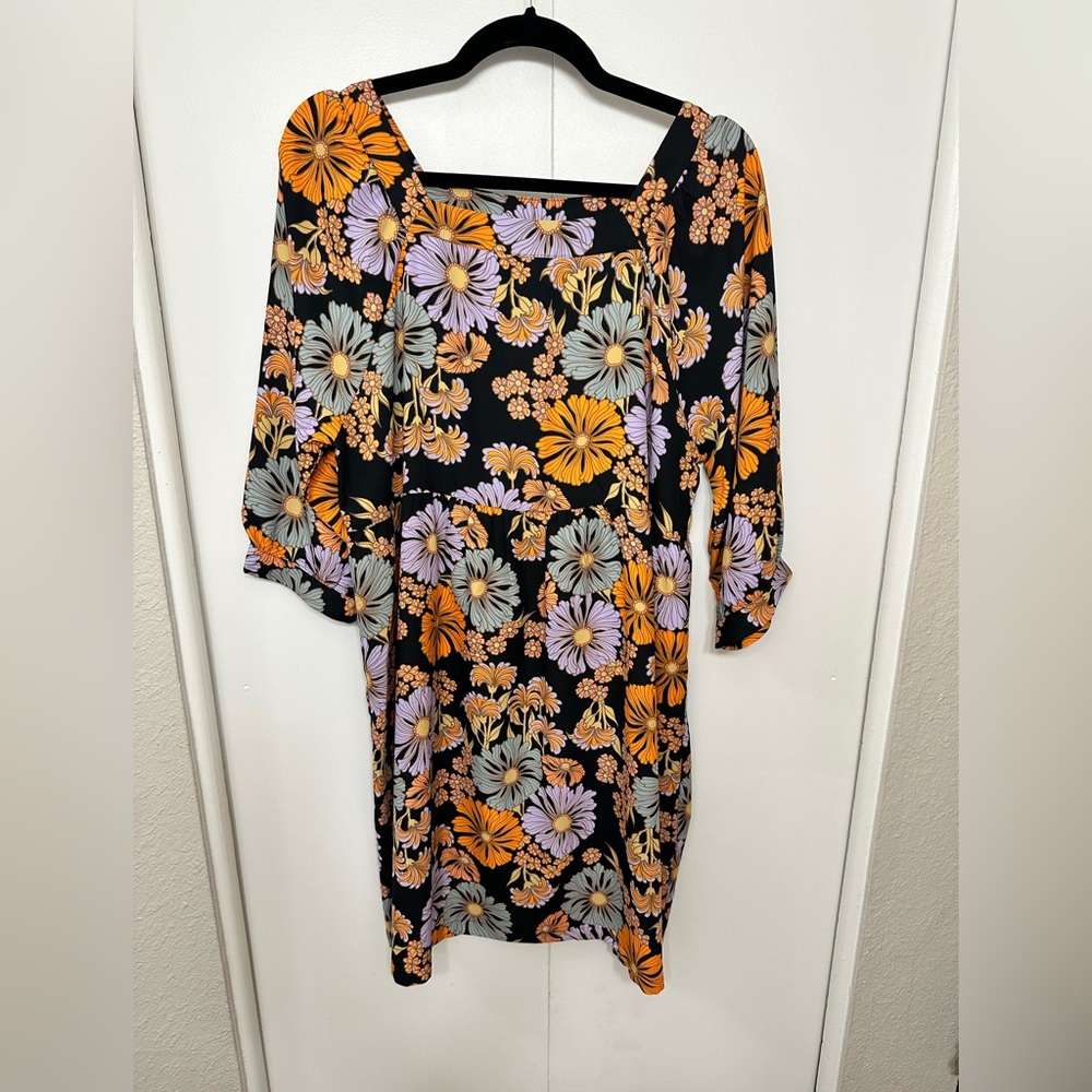 MONKI retro floral dress